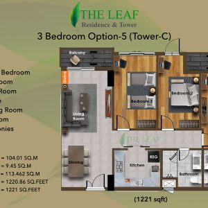 လှိုင်မြို့နယ်ကအတန်ဆုံး The Leaf Residences